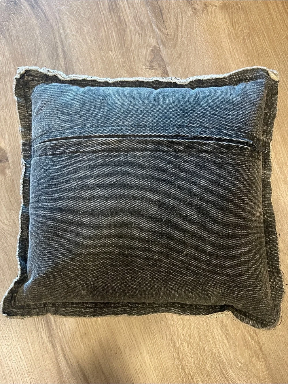 I Sleep With Dogs Decorative Pillow - black canvas